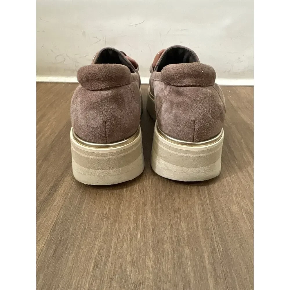 Soft Waves Brown Suede Loafers Sz 36 (5.5)